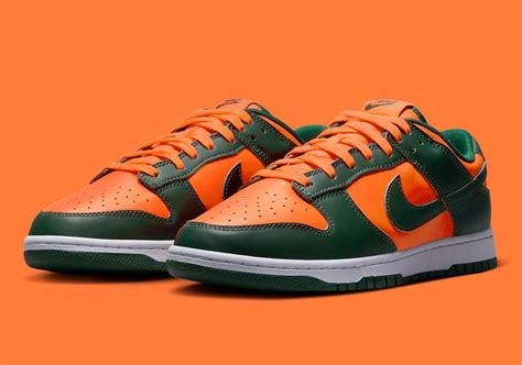 dunk low Miami hurricanes